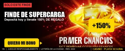 Weekend supercharge promotion at Casino Buenos Aires Online